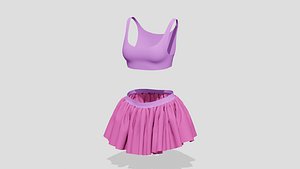 Modern top and skirt