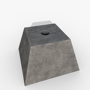 3D Concrete pyramid