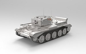 cromwell tank highpoly 3d model