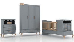 3D furniture bed baby