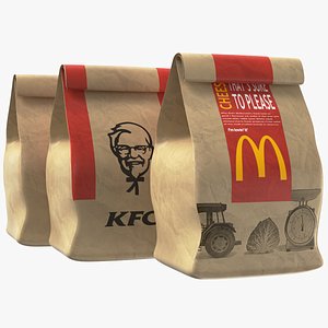 Detailed Paper Bags model
