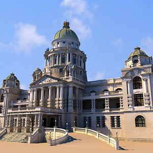 durban city hall 3d model