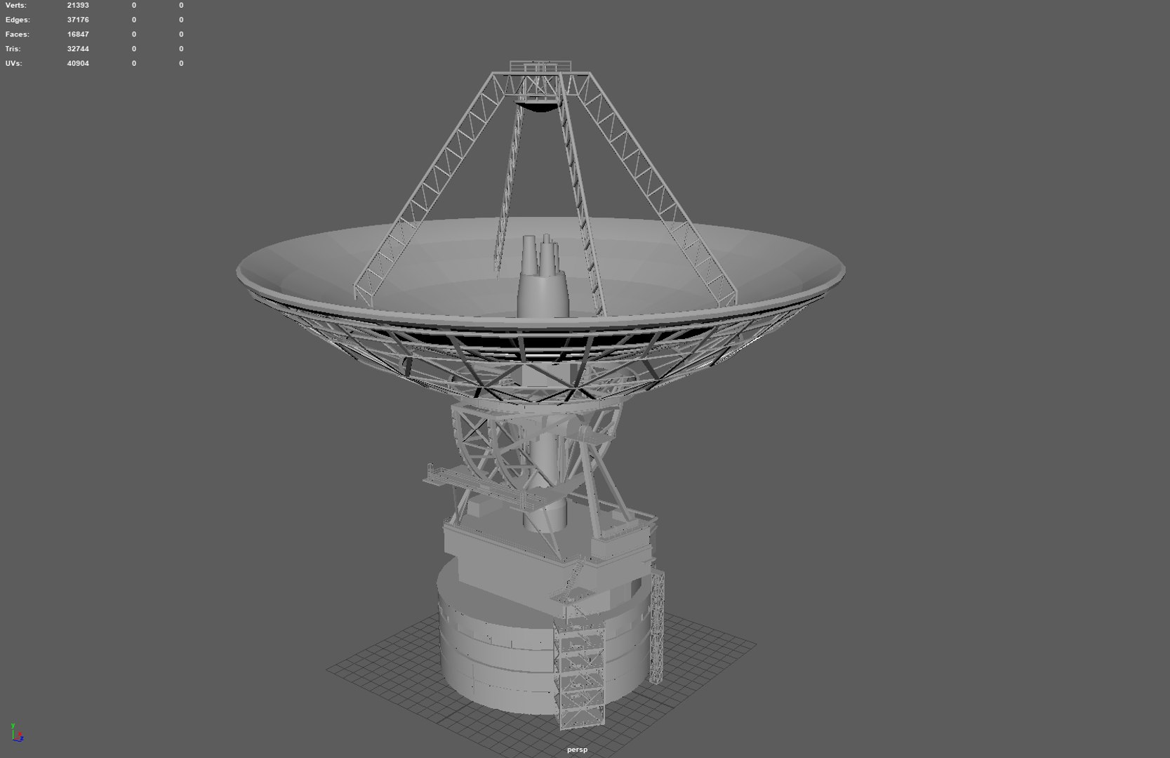 3D Deep Space Network Antenna TurboSquid 2089935