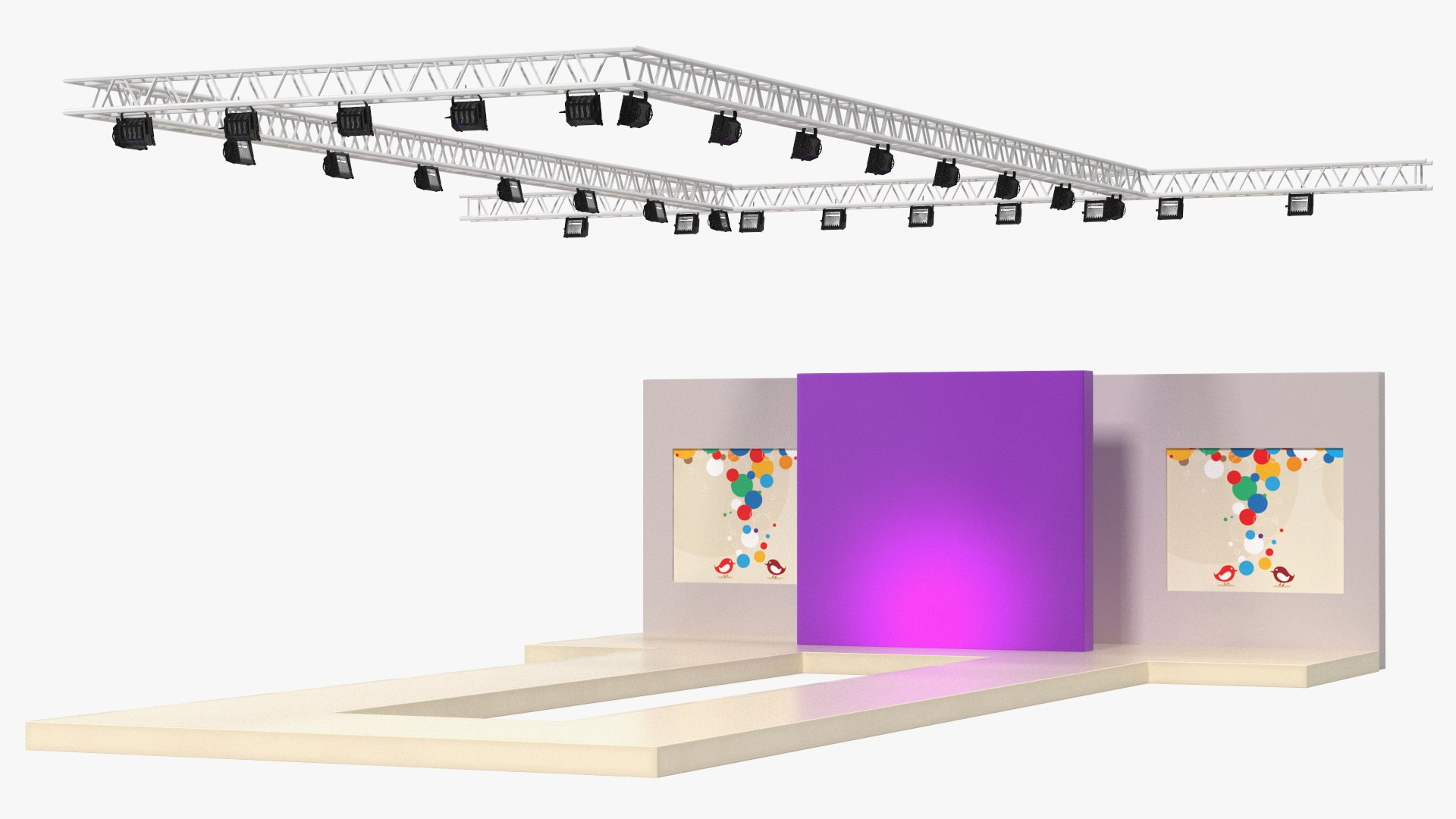 Fashion Show Catwalk 3D model preview