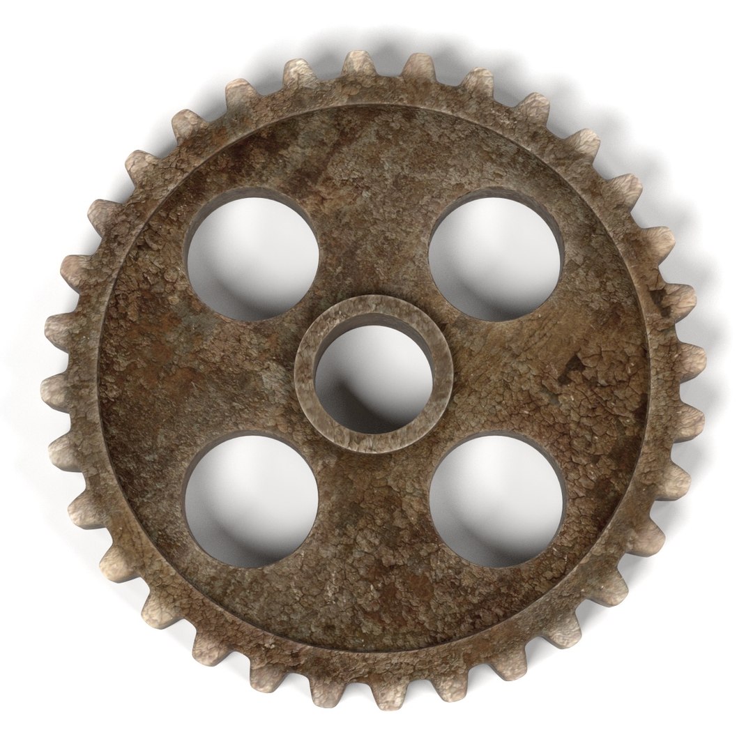 blend rusty gear wheels