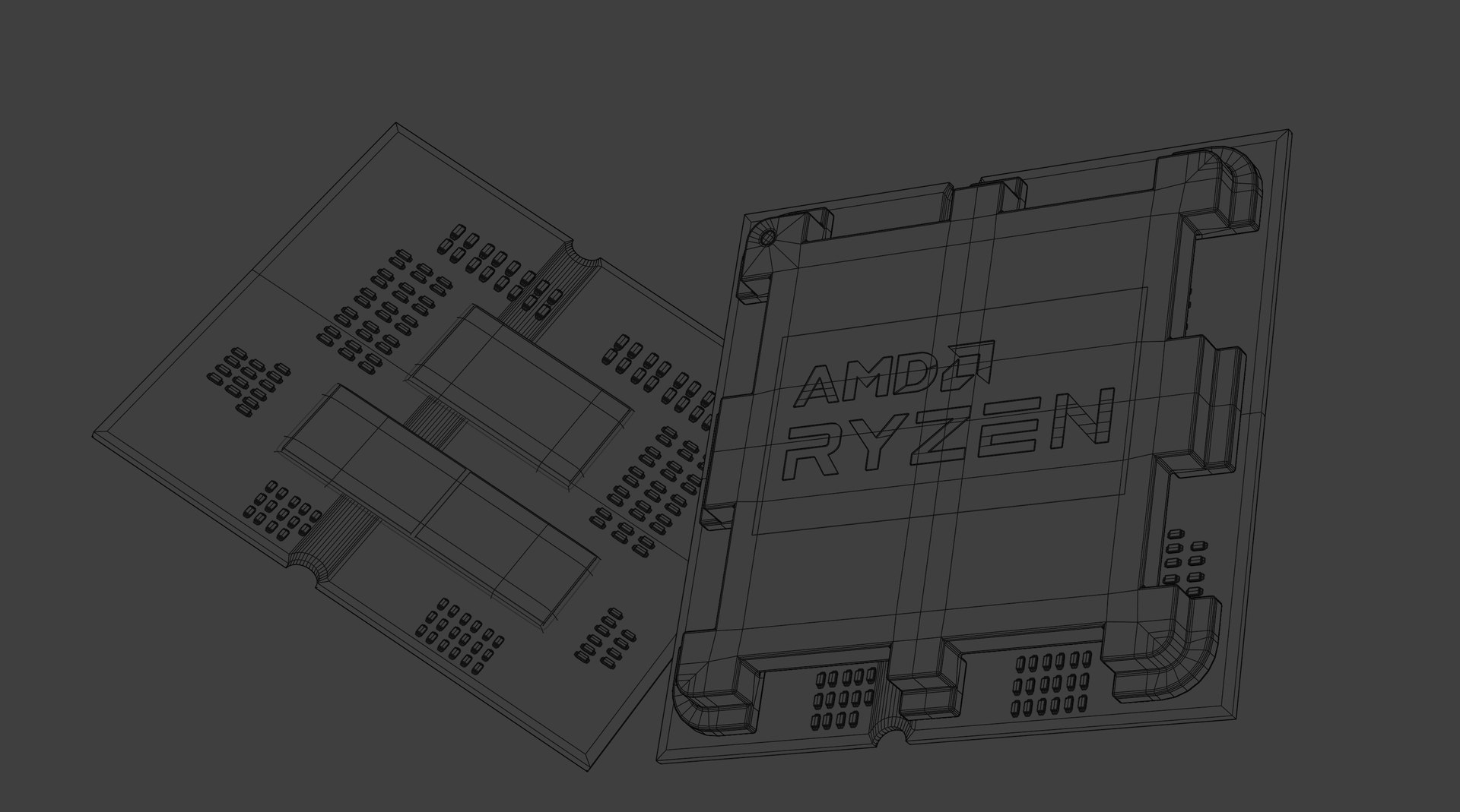 3D CPU AMD RYZEN Based On 9000 Series 3D Model - TurboSquid 2260553