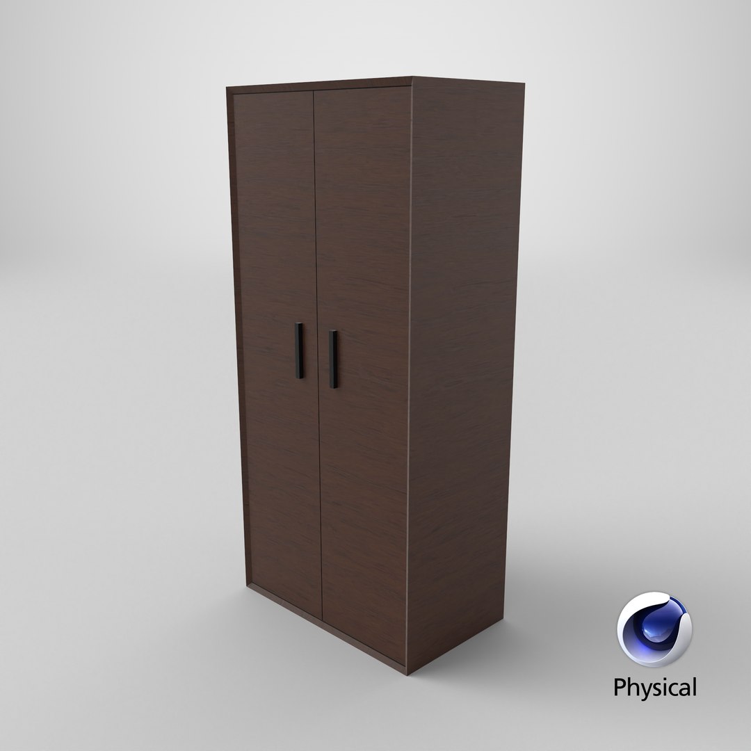 3D Low Poly 2 doors dark wood wardrobe 3D Model True Renders UV 4K PBR Textures model https://p.turbosquid.com/ts-thumb/4A/sleUxZ/yy/stemcell_cinema_4d_physical_render/png/1780406627/1920x1080/fit_q87/60d612dd4d657272de89584c2f496e9a5bfc5138/stemcell_cinema_4d_physical_render.jpg