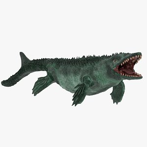 3D model mosasaur extinct marine