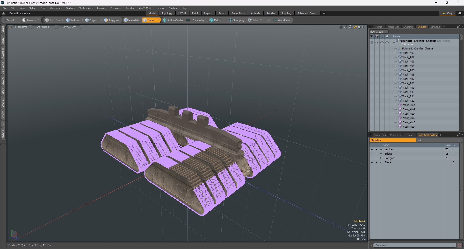3D Futuristic Crawler Chassis - TurboSquid 2322275