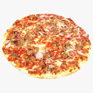 Pizza with tuna