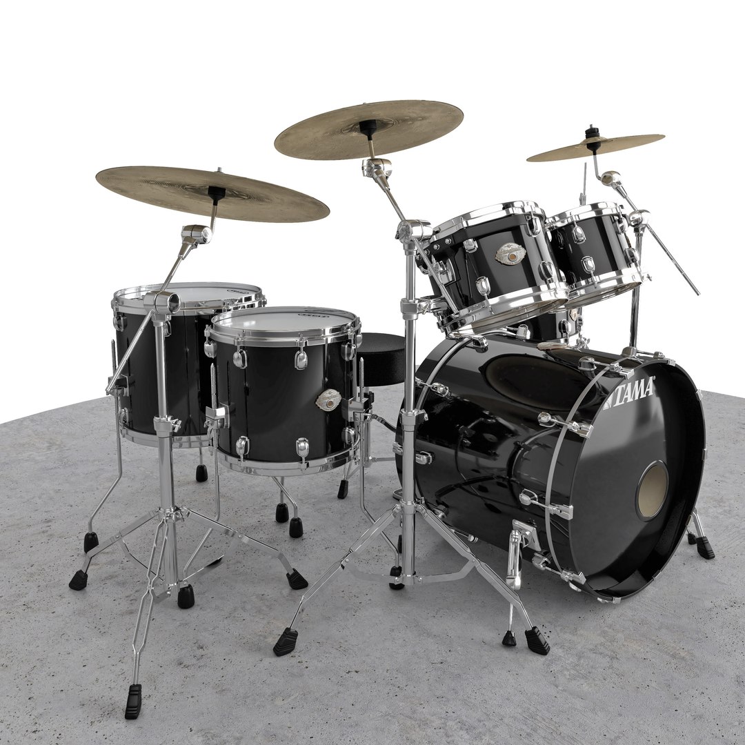 Tama Starclassic Drum Kits 3D Model - TurboSquid 1772077