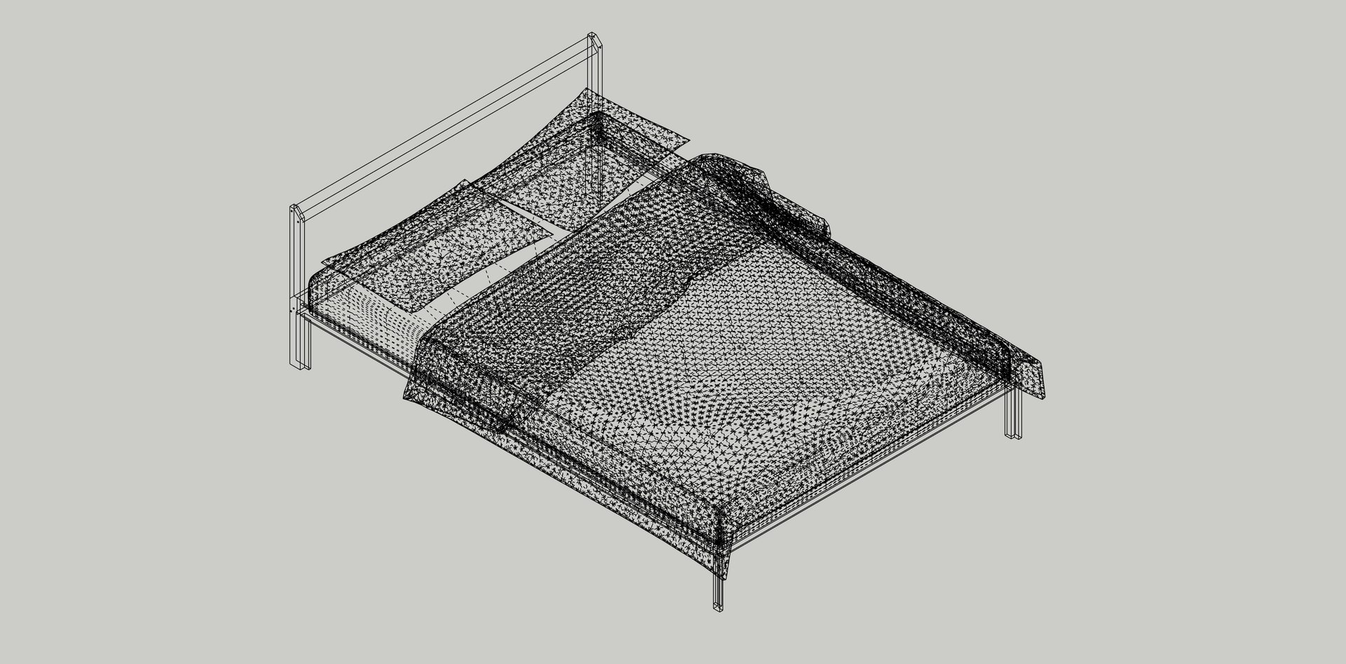 Bed 140x200cm IKEA NEIDEN 3D - TurboSquid 2068197