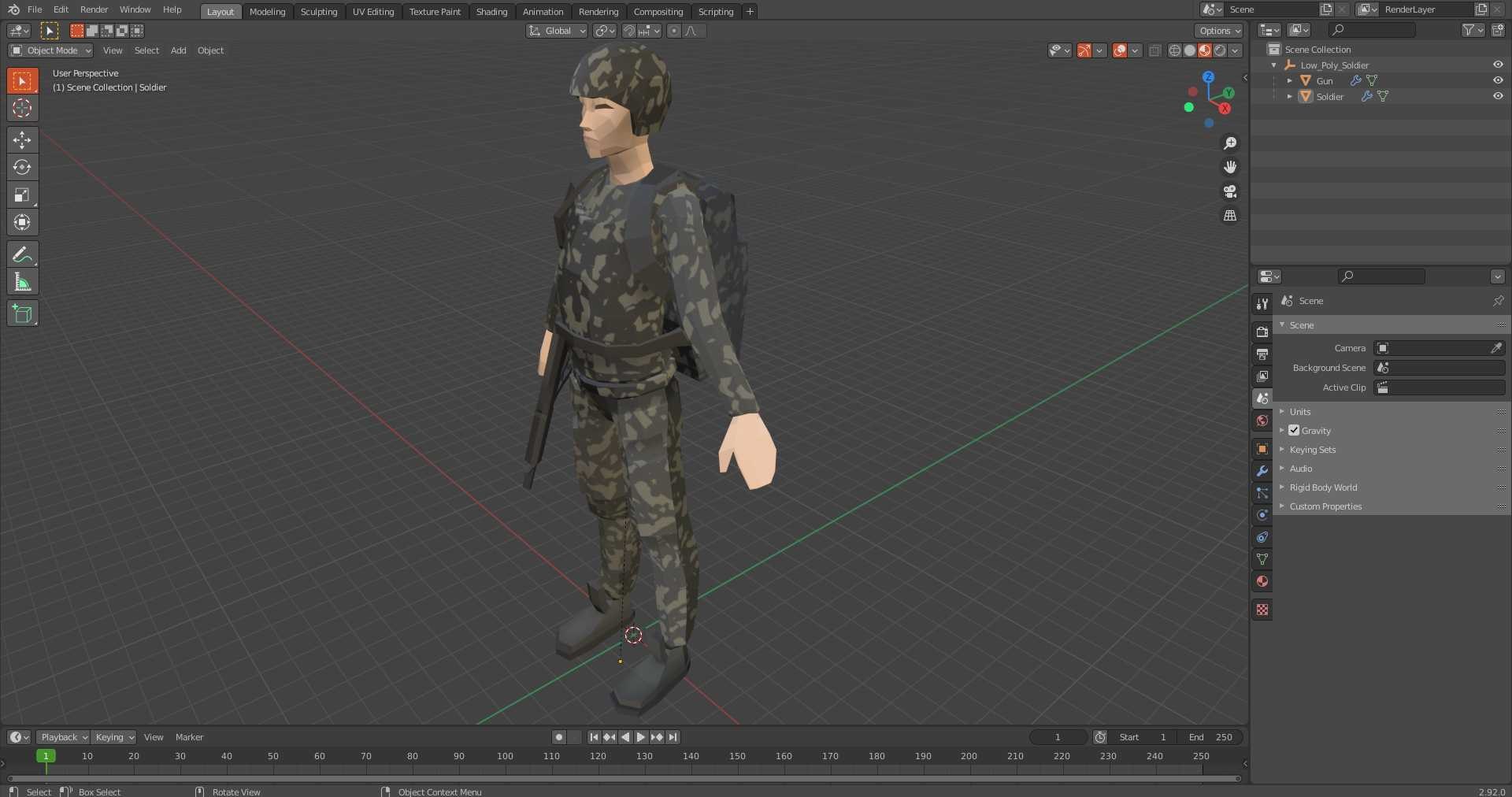 Low Poly Soldier 3D model https://p.turbosquid.com/ts-thumb/4B/7YQbir/Pm/lowpolysoldiervray3dmodel017/jpg/1706588499/1920x1080/fit_q87/83162cc441a178a3293540429996ae392779fe23/lowpolysoldiervray3dmodel017.jpg