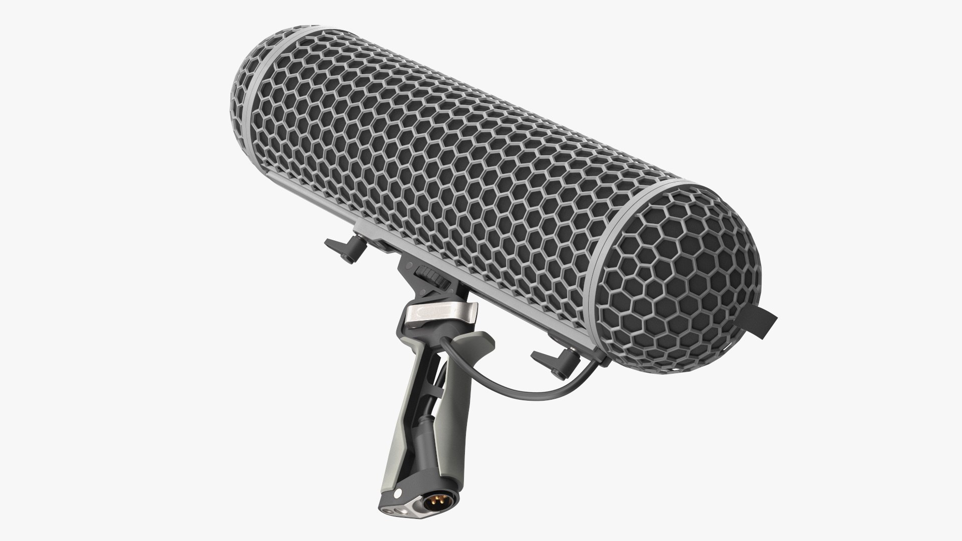 Pro Shotgun Microphone Shock Mount 3D model preview
