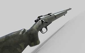 M24 Sniper Rifle Low-poly 3D model 3D
