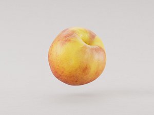 Peach fruit 3d model