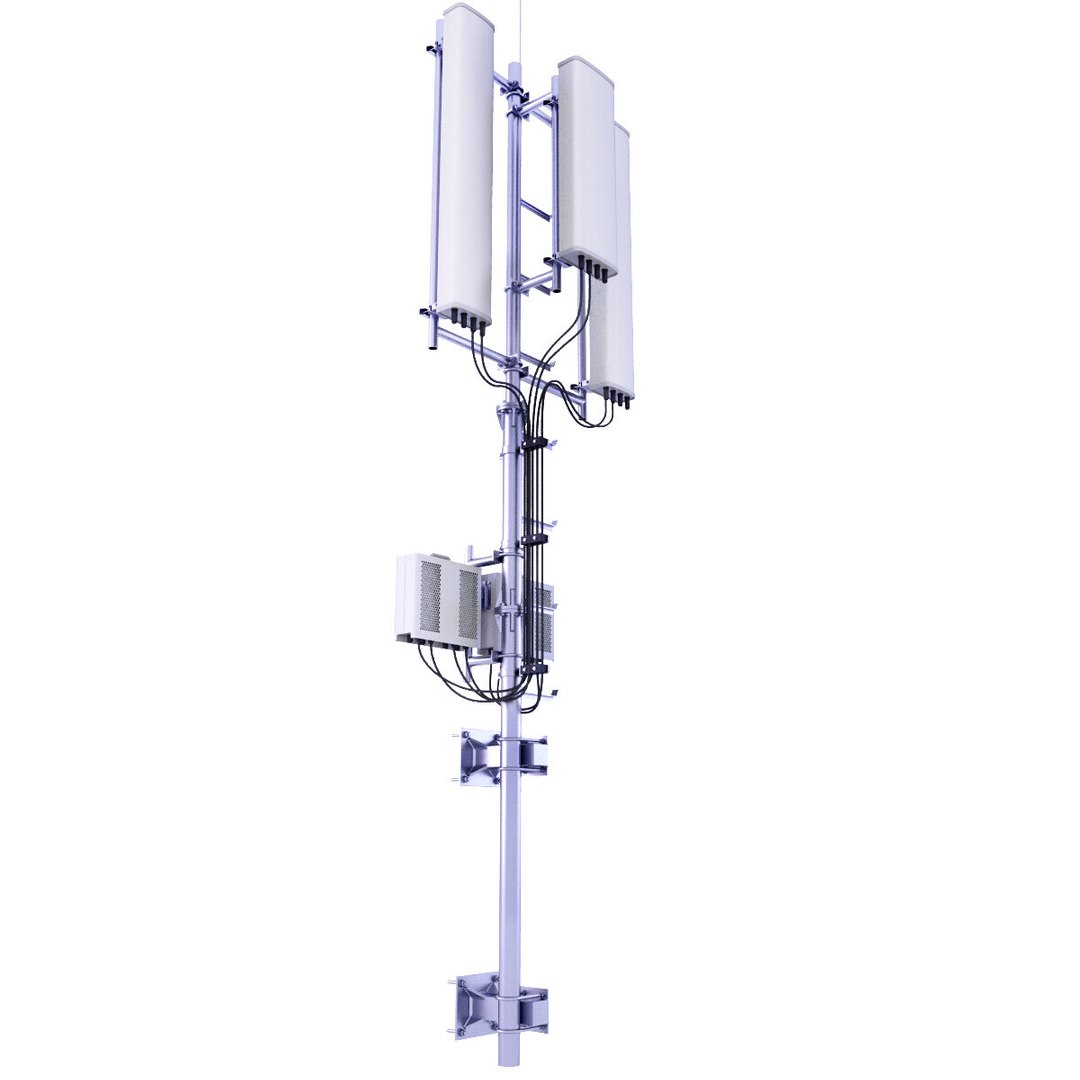3D Wall Telecom Antenna Mast 62 - TurboSquid 2398190