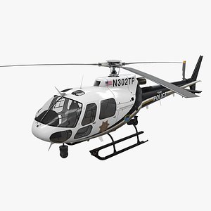 3D helicopter as-350 tulsa police