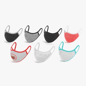 face masks 3D model