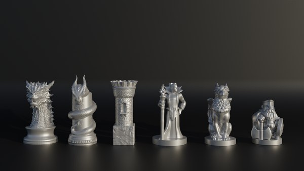 Dragon Chess Set - Medieval Chess With 6 Different Model 3D Print Model 3D  Model - Turbosquid 2057571