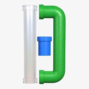 Super Mario Cinematic Pipes Warp 3D model