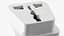 Type M Electrical Plug Adapter White