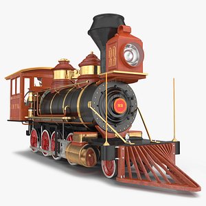 3D Steam Engine Locomotive