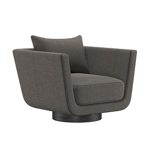 Gemma Fabric Swivel Chair 3D model