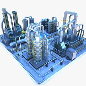 3D model Refinery area02