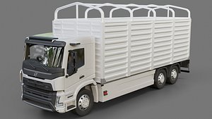 3D Volvo FMX Cargo Truck