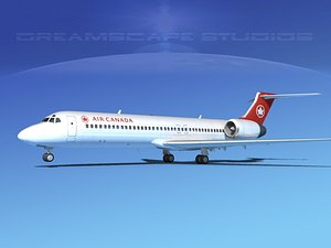 3d turbines boeing 717-200 717s model