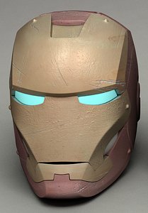 iron man helmet 3d model