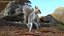 Squirrel Standing Gray Fur for Cinema 4D