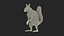 Squirrel Standing Gray Fur for Cinema 4D