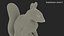 Squirrel Standing Gray Fur for Cinema 4D