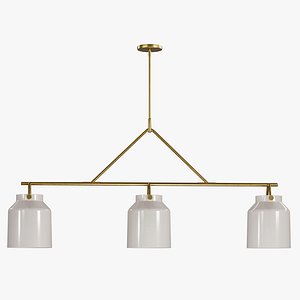 3D Henry 3-Light Chandelier by West Elm model