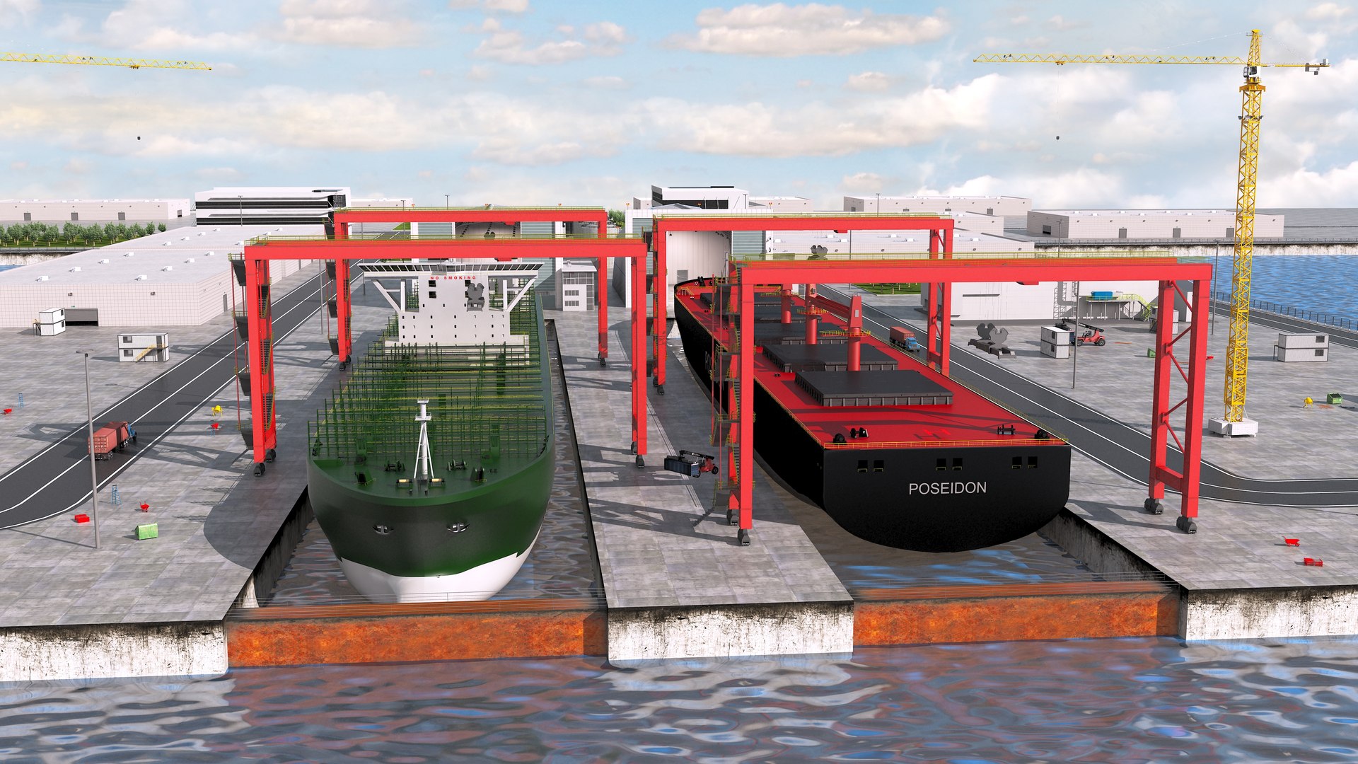 Shipyard 3D Model - TurboSquid 2029966