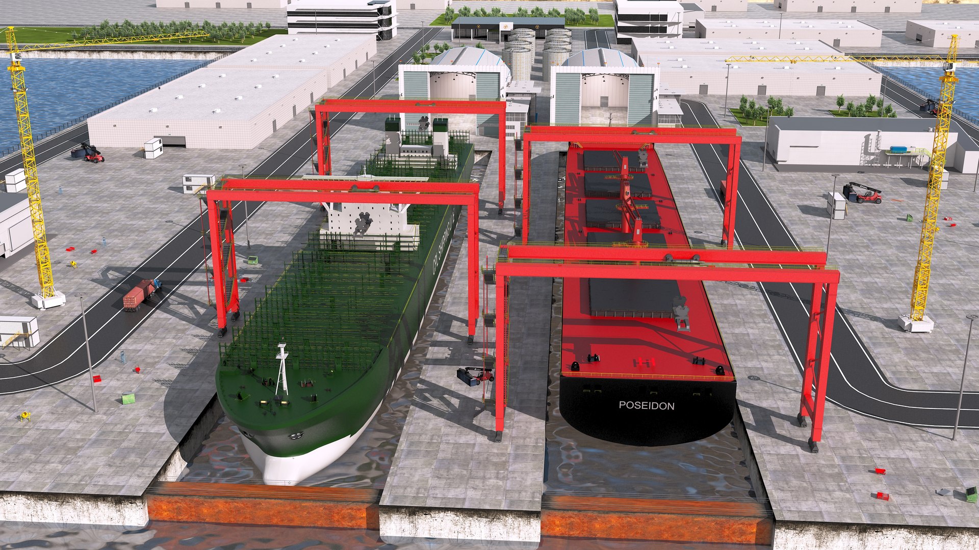 Shipyard 3D Model - TurboSquid 2029966