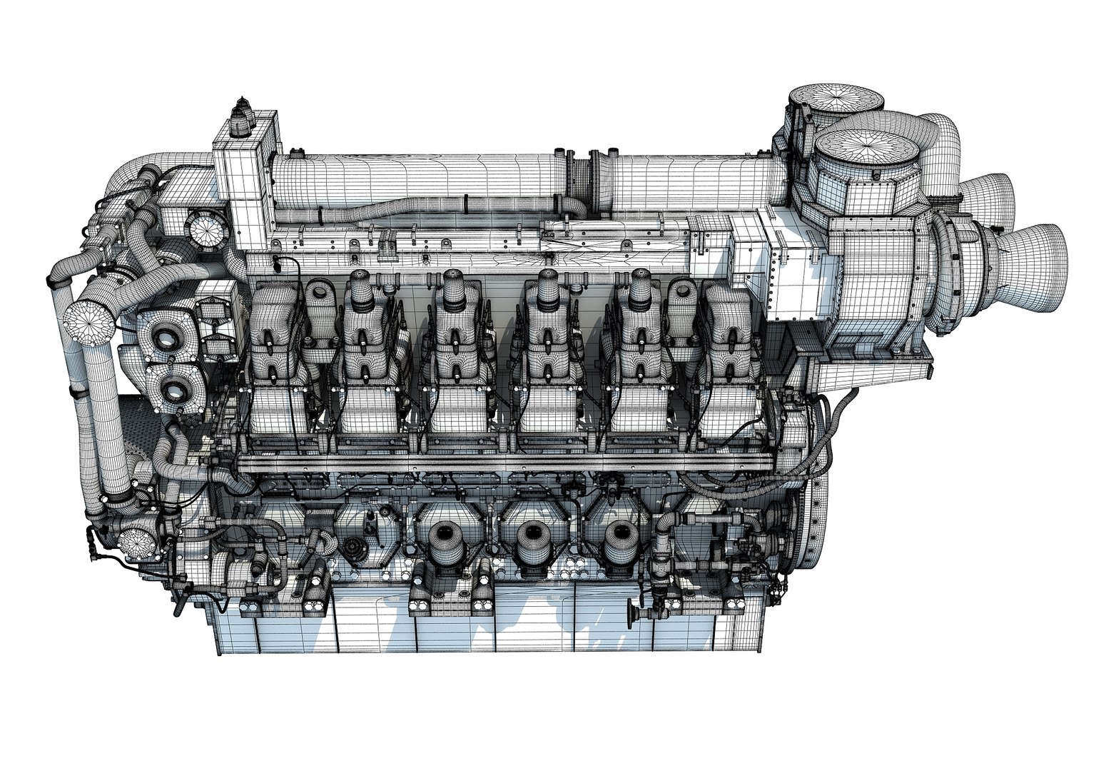 Marine engine 3D model - TurboSquid 1216291