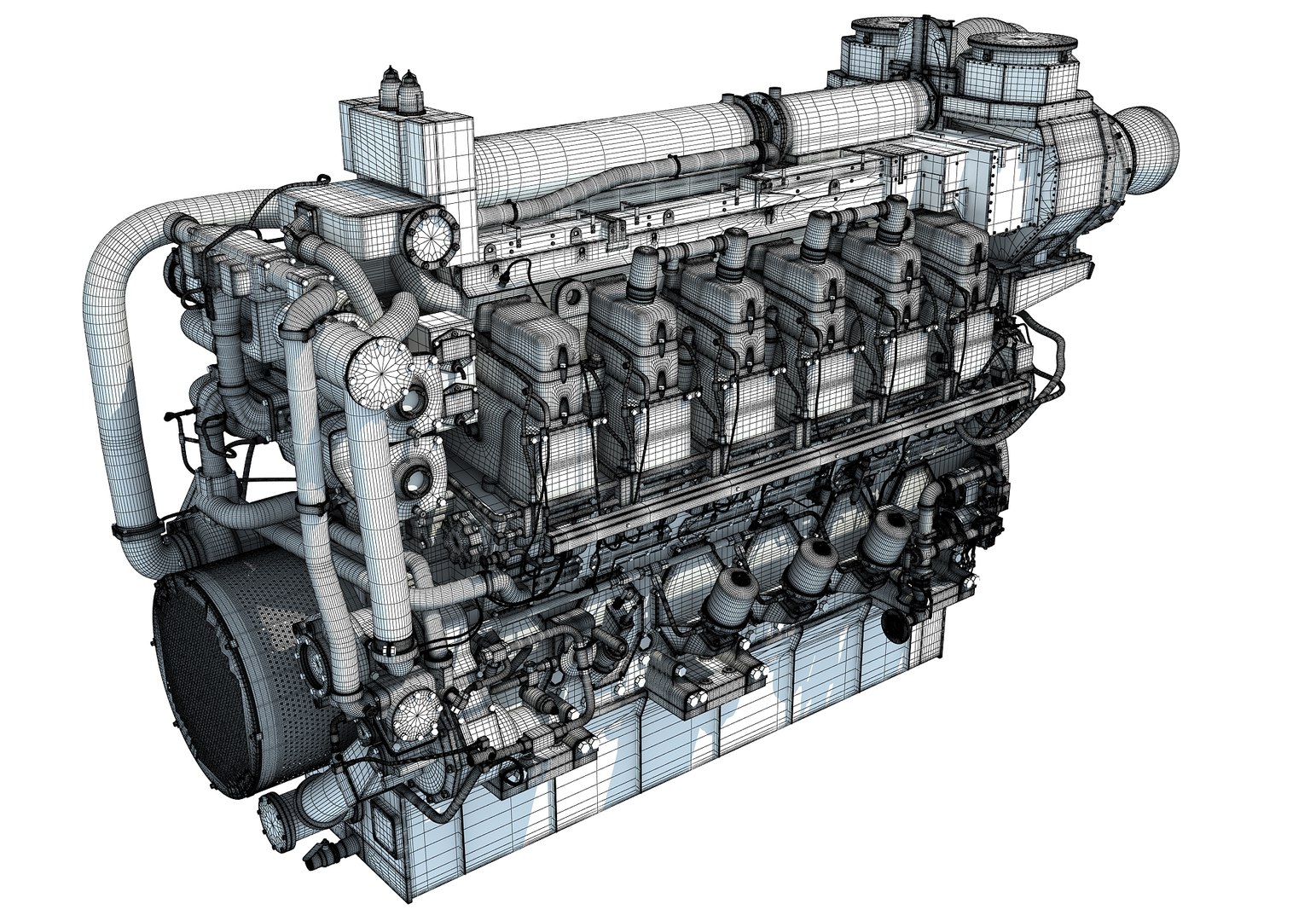 Marine engine 3D model - TurboSquid 1216291
