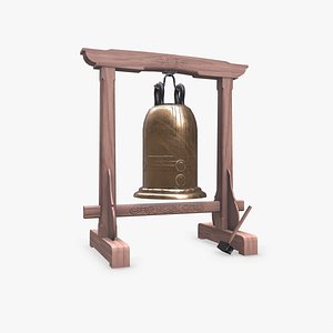 Temple Bell Low-poly PBR