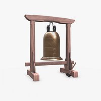 Temple Bell Low-poly PBR