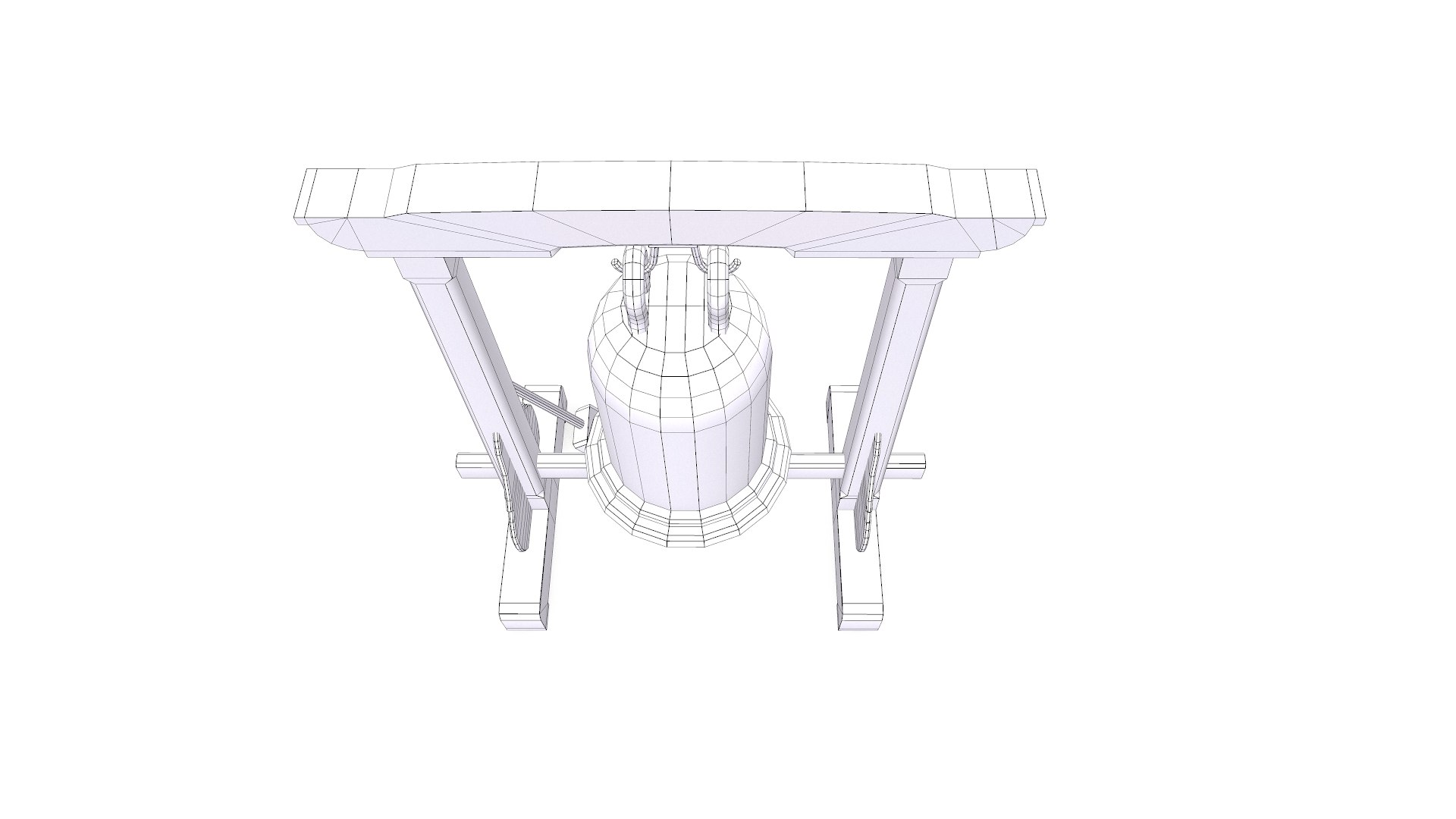 Temple Bell Low-poly PBR 3D - TurboSquid 2036944