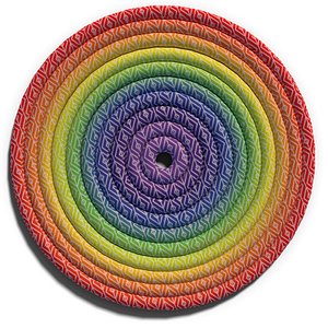 3D model Doormat Circular Rainbow