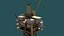 3D model TPL Tension Leg Oil Platform
