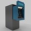 3d model wall type atm machine
