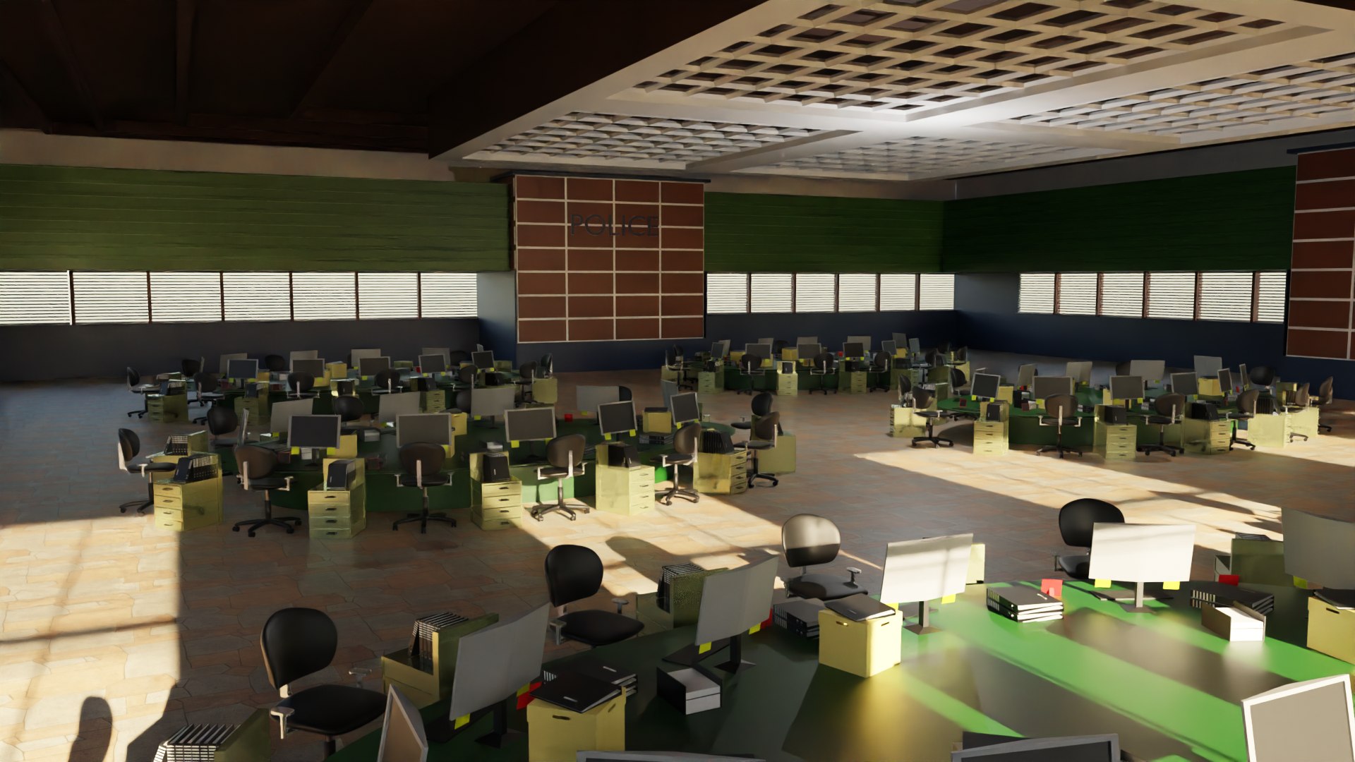Police Station interior 3D model - TurboSquid 2158091