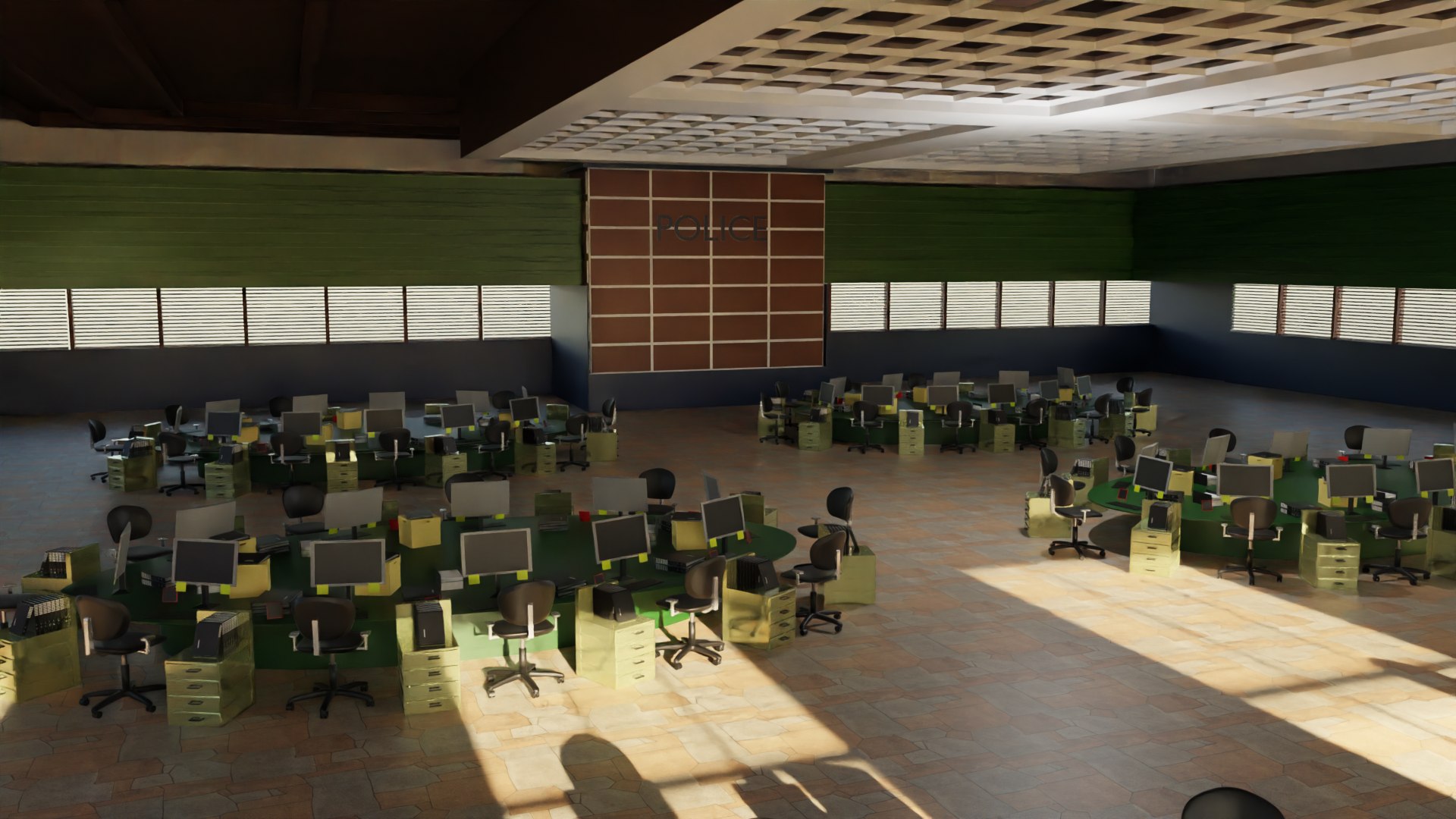 Police Station interior 3D model - TurboSquid 2158091