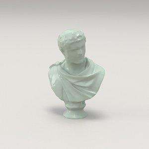 Roman Emperor low-poly 3D model
