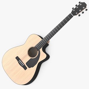 classic acoustic guitar 3D model